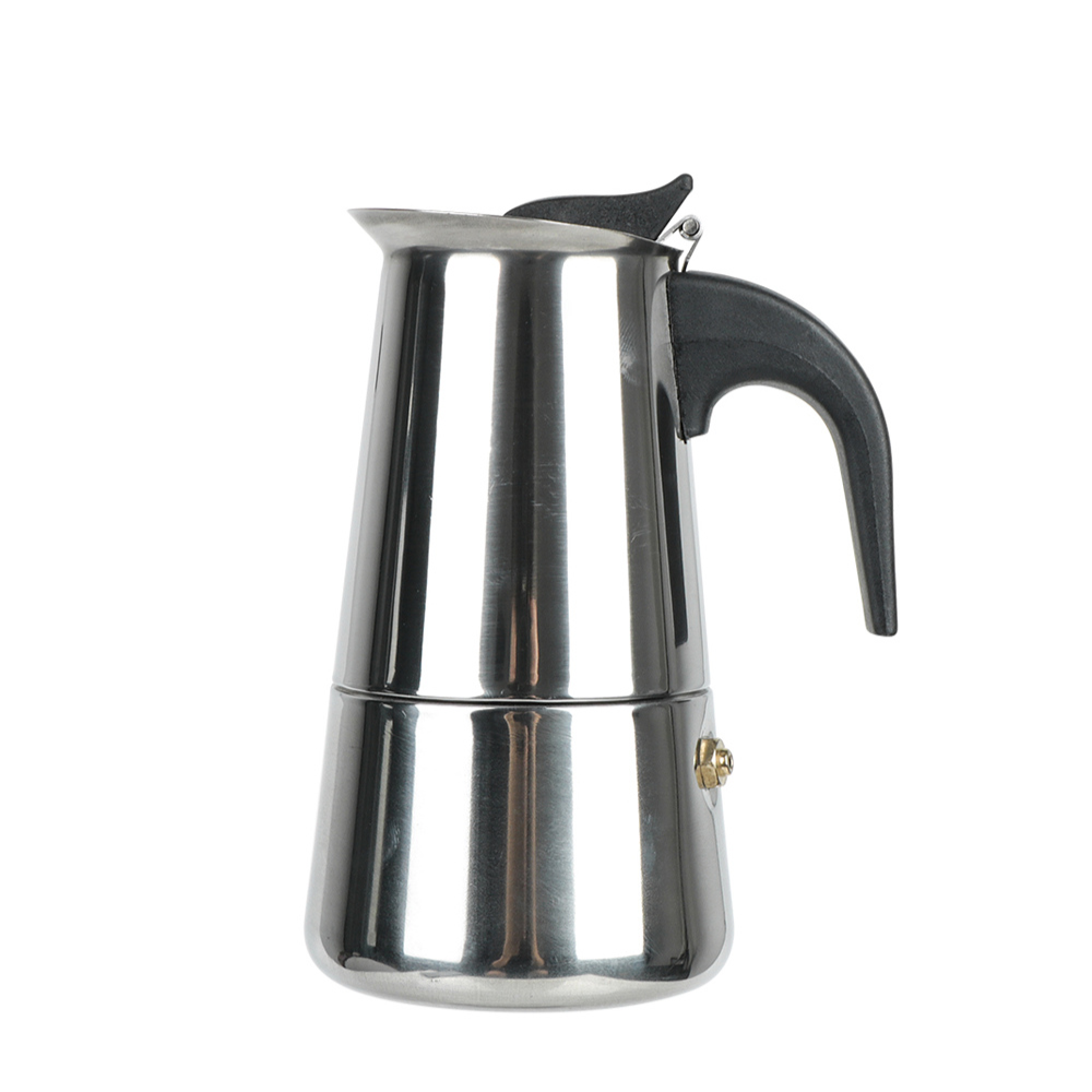 Cafeteira Moka Clássica em Aço Inoxidável
