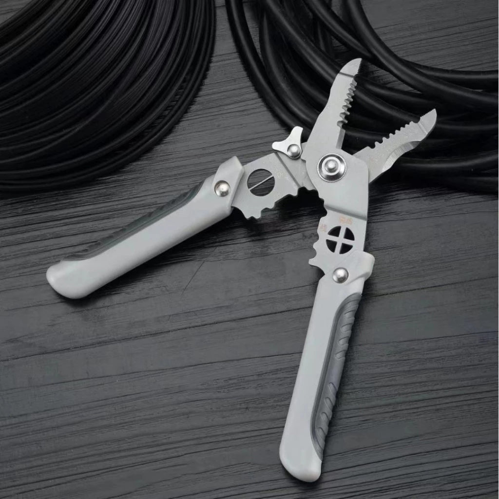 Alicate Desencapador de Fios Elétricos Multifuncional para Reparo