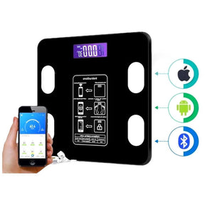 Balança Digital de Bioimpedância com Bluetooth e Aplicativo Fitness