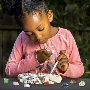 Brinquedo Educativo de Escavação – Descubra Pedras Preciosas e Cristais