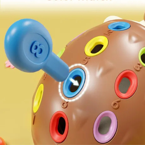 Brinquedo Sensorial Infantil Porco-Espinho Montessori – Jogo Educativo de Habilidades Motoras