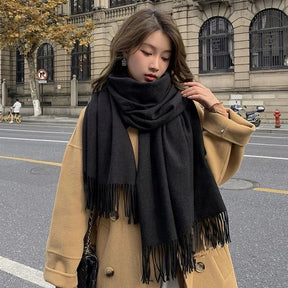 Cachecol Pashmina Feminino Grosso de Inverno
