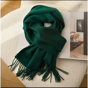 Cachecol Pashmina Unissex com Franjas em Poliéster 230g