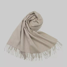 Cachecol Pashmina Unissex com Franjas em Poliéster 230g