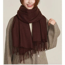 Cachecol Pashmina Unissex com Franjas em Poliéster 230g