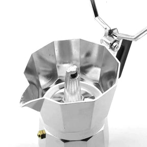 Cafeteira Italiana Moka Octogonal em Alumínio – Design Clássico