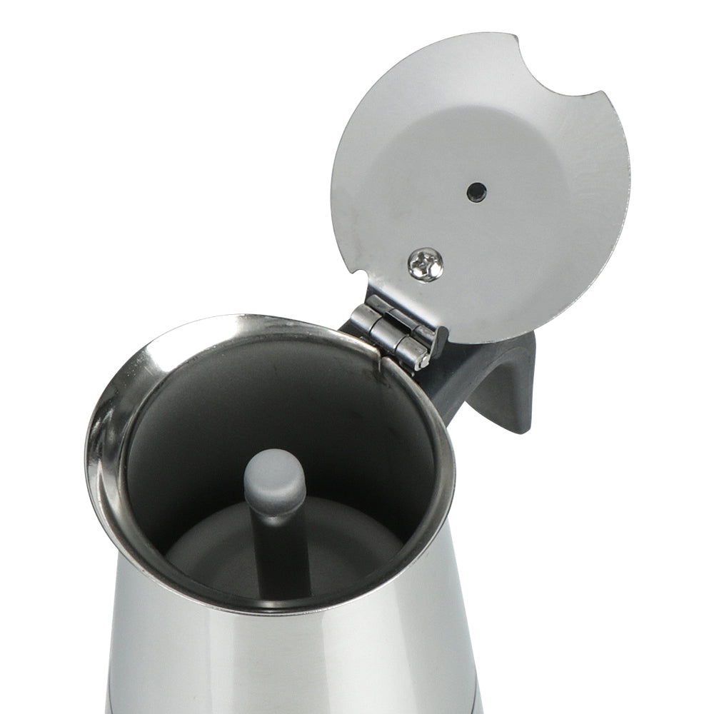 Cafeteira Moka Clássica em Aço Inoxidável