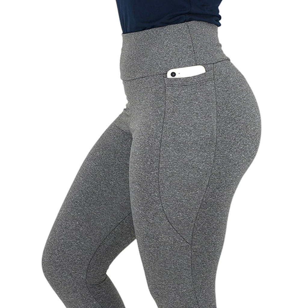 Calça Legging Feminina Térmica Flanelada com Bolsos