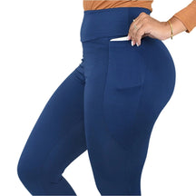 Calça Legging Feminina Térmica Flanelada com Bolsos