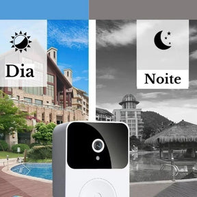 Campainha com Câmera Wi-Fi HD – Vídeo Porteiro Sem Fio Smart Home Recarregável