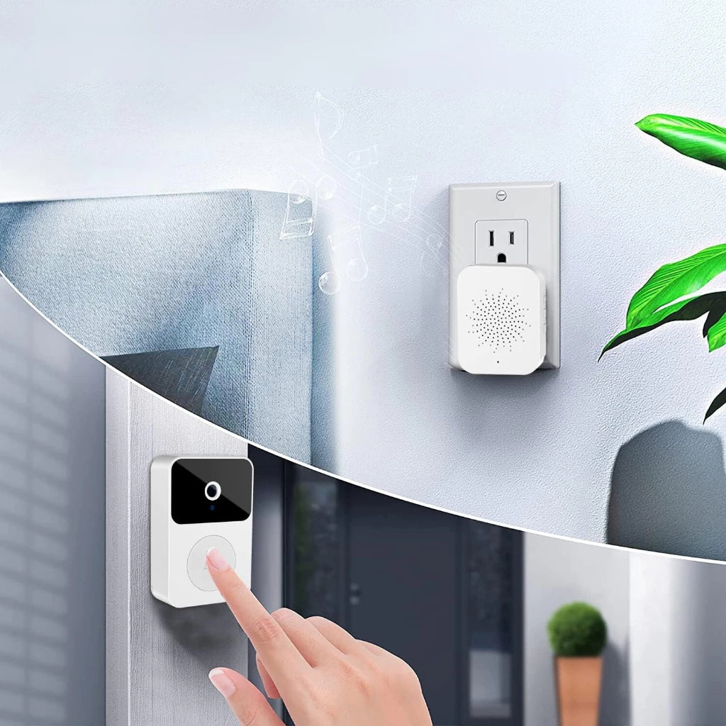 Campainha com Câmera Wi-Fi HD – Vídeo Porteiro Sem Fio Smart Home Recarregável
