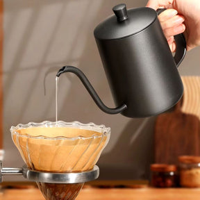 Chaleira Pescoço de Ganso em Aço Inox – Gooseneck Kettle para Café Pour Over