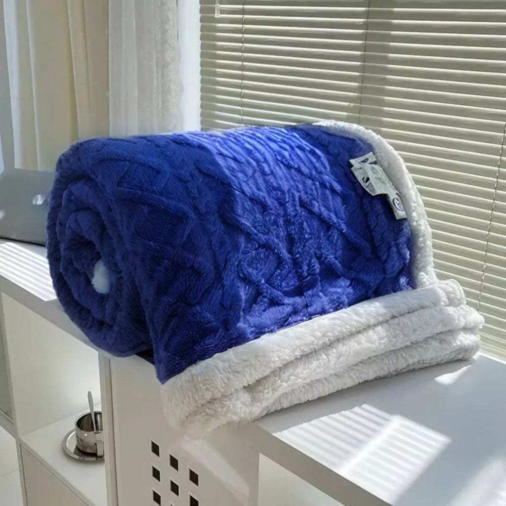 Coberta Casal Grossa em Lã Microfibra Soft para Inverno