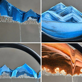 Decoração Ampulheta de Areia Movediça 3D