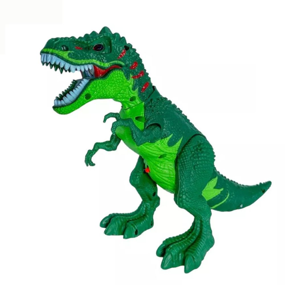 Dinossauro Rex de Brinquedo Realista – Tiranossauro que Anda e Solta Fumaça