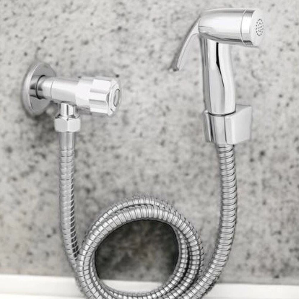 Ducha Higiênica Completa 1,20m Metal Cromado com Chuveirinho