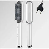 Escova Alisadora e Modeladora Elétrica 5 em 1 Bivolt Profissional