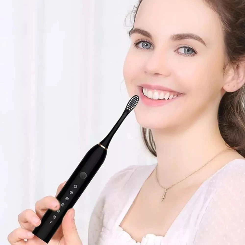 Escova de Dente Elétrica Recarregável USB à Prova d'Água