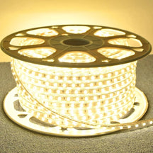 Fita Mangueira LED 5050 10 Metros Branco Frio ou Quente – 110V/220V com Fonte de Alimentação e Rabicho