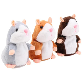 Hamster de Pelúcia Interativo que Fala e Repete – Brinquedo Divertido Infantil com Voz