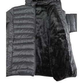 Jaqueta Masculina Puffer Peluciada com Capuz Removível