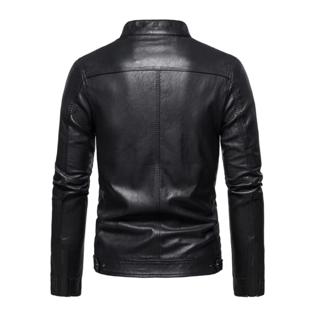 Jaqueta Masculina de Couro Slim