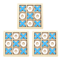 Jogo da Velha Montessori em Madeira – Brinquedo Educativo de Raciocínio para Crianças – Compre 2 Leve 3
