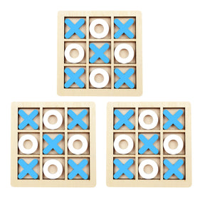 Jogo da Velha Montessori em Madeira – Brinquedo Educativo de Raciocínio para Crianças – Compre 2 Leve 3