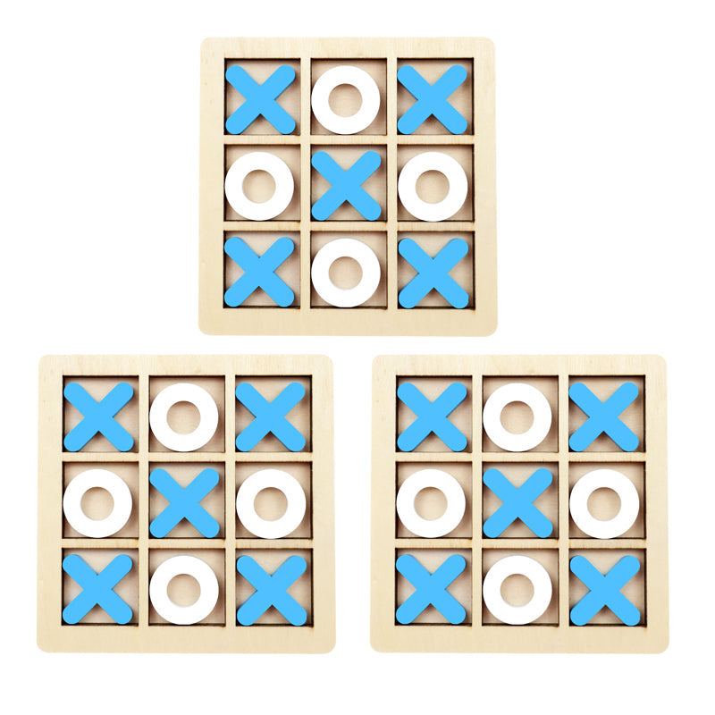 Jogo da Velha Montessori em Madeira – Brinquedo Educativo de Raciocínio para Crianças – Compre 2 Leve 3