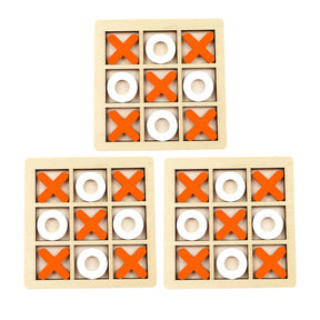 Jogo da Velha Montessori em Madeira – Brinquedo Educativo de Raciocínio para Crianças – Compre 2 Leve 3
