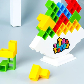 Jogo de Equilíbrio Educativo com Blocos de Empilhamento – Brinquedo Divertido para Crianças e Família