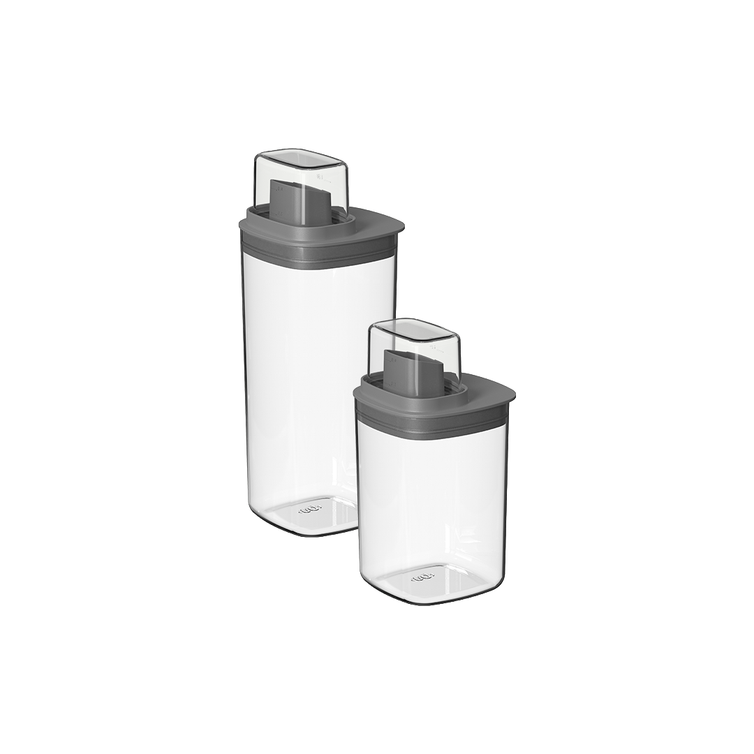Kit Dispenser Quadrado 2 Peças Linha Flow