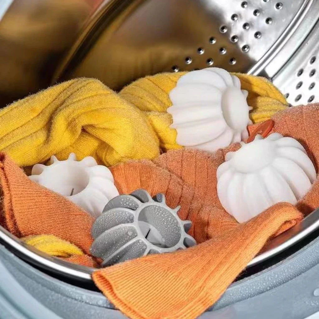 Kit 12 Bolas de Lavagem Reutilizáveis para Máquina de Lavar