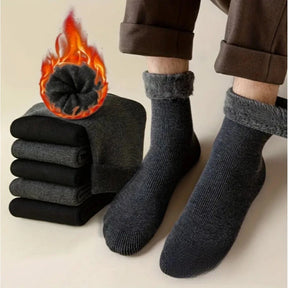 Kit 12 Meias Térmicas Quentes Forradas para Inverno