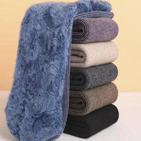 Kit 12 Meias Térmicas Quentes Forradas para Inverno