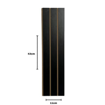 Kit 20 Painéis de Revestimento Ripado Decorativo em MDF – 45x11cm para Parede