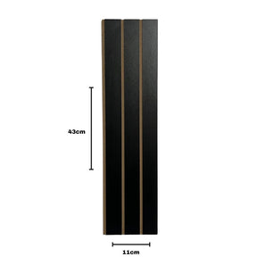 Kit 20 Painéis de Revestimento Ripado Decorativo em MDF – 45x11cm para Parede