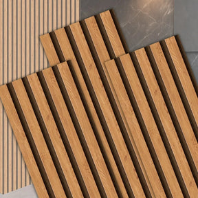 Kit 20 Painéis de Revestimento Ripado Decorativo em MDF – 45x11cm para Parede