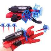 Kit 2 Luvas Homem Aranha Infantil Lançador de Teia Dardo Brinquedo Spider Man Menino e Menina