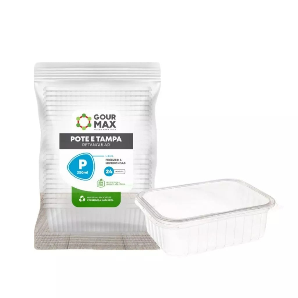 Kit 72 Potes Descartáveis 500ml para Marmita
