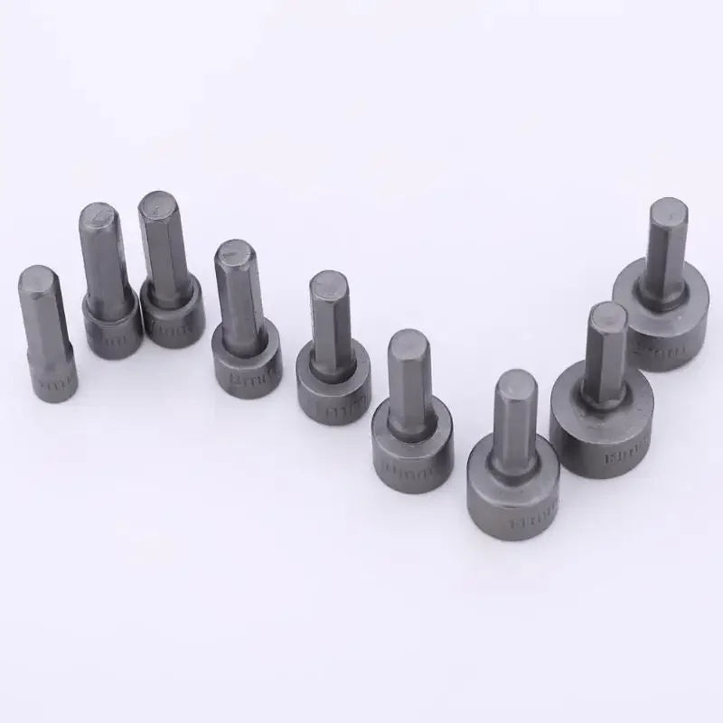 Kit Soquete Hexagonal (5mm a 13mm) – Bits de Impacto para Chave de Fenda e Furadeira - 11 Peças