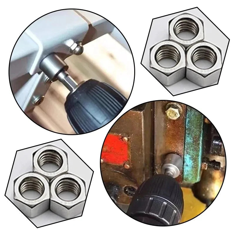 Kit Soquete Hexagonal (5mm a 13mm) – Bits de Impacto para Chave de Fenda e Furadeira - 11 Peças