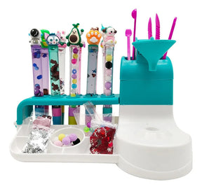 Kit de Artesanato Infantil DIY – Estúdio Criativo para Fazer Canetas de Areia Mágica com 50+ Acessórios Educativos