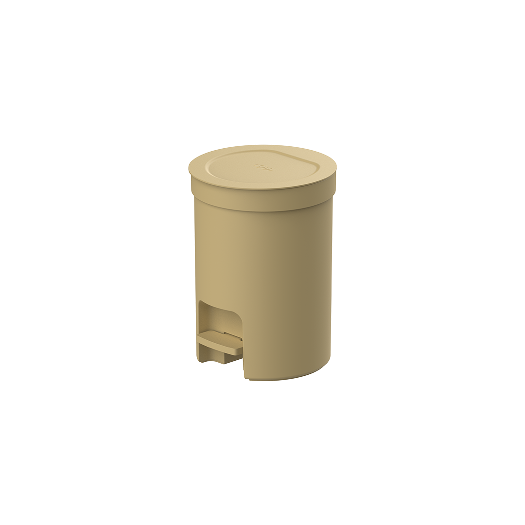 Lixeira 6 Litros Redonda com Pedal Linha Trium