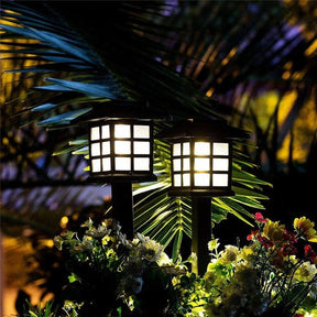 Lâmpada Oriental Solar Led Impermeável para Jardim