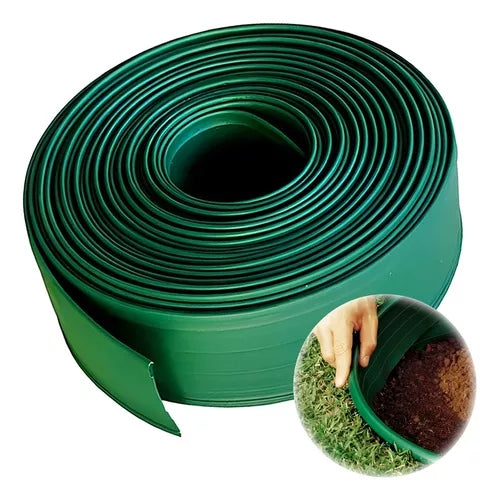 Limitador de Grama e Terra Flexível para Jardim