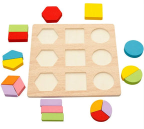 Livro Montessori de Frações Magnéticas – Brinquedo Educativo de Matemática para Crianças