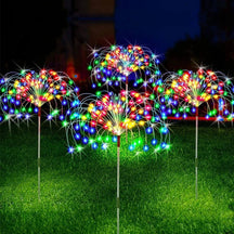 Luminária Led Solar Fogos de Artifício de Jardim