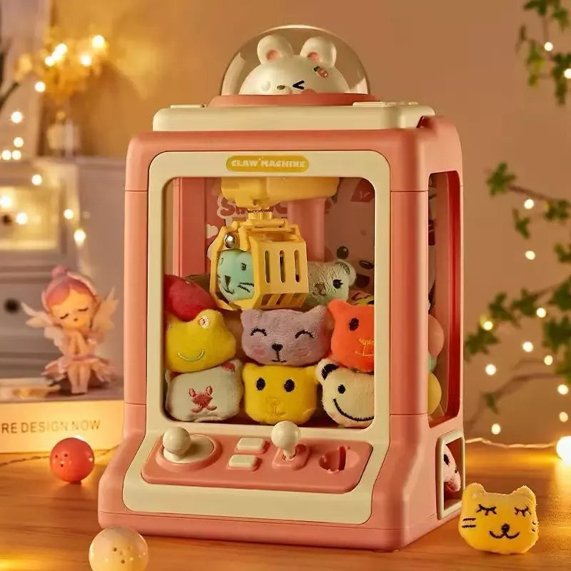 Máquina de Diversão Pega Ursinhos Infantil – Garra com Fichas e Brindes