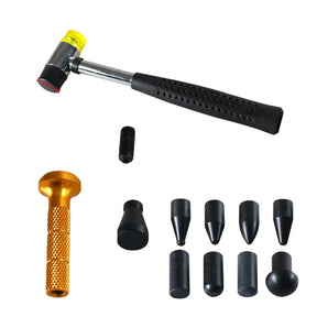 Martelo Removedor de Amassados Automotivos – Kit 9 Peças para Reparo de Lataria Sem Danificar a Pintura